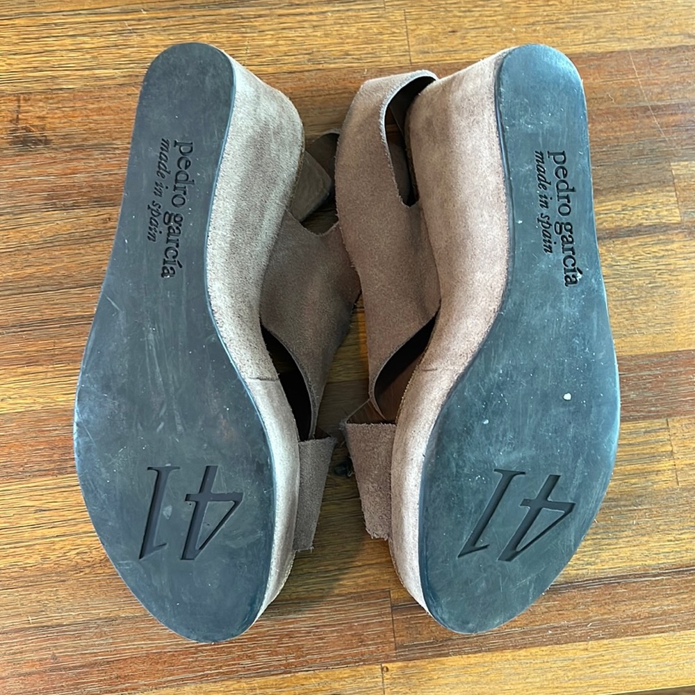 Pedro Garcia‎ Tan Suede Platform Sandals - Size 41 11 - Picture 7 of 12